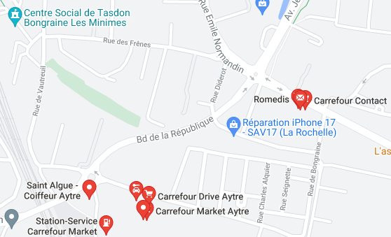Carrefour à Tasdon la Rochelle
